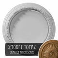 19 1/2x22OD x 1 3/4x22P Ceiling Medallion Hand-Painted Smokey Topaz Crackle R130866