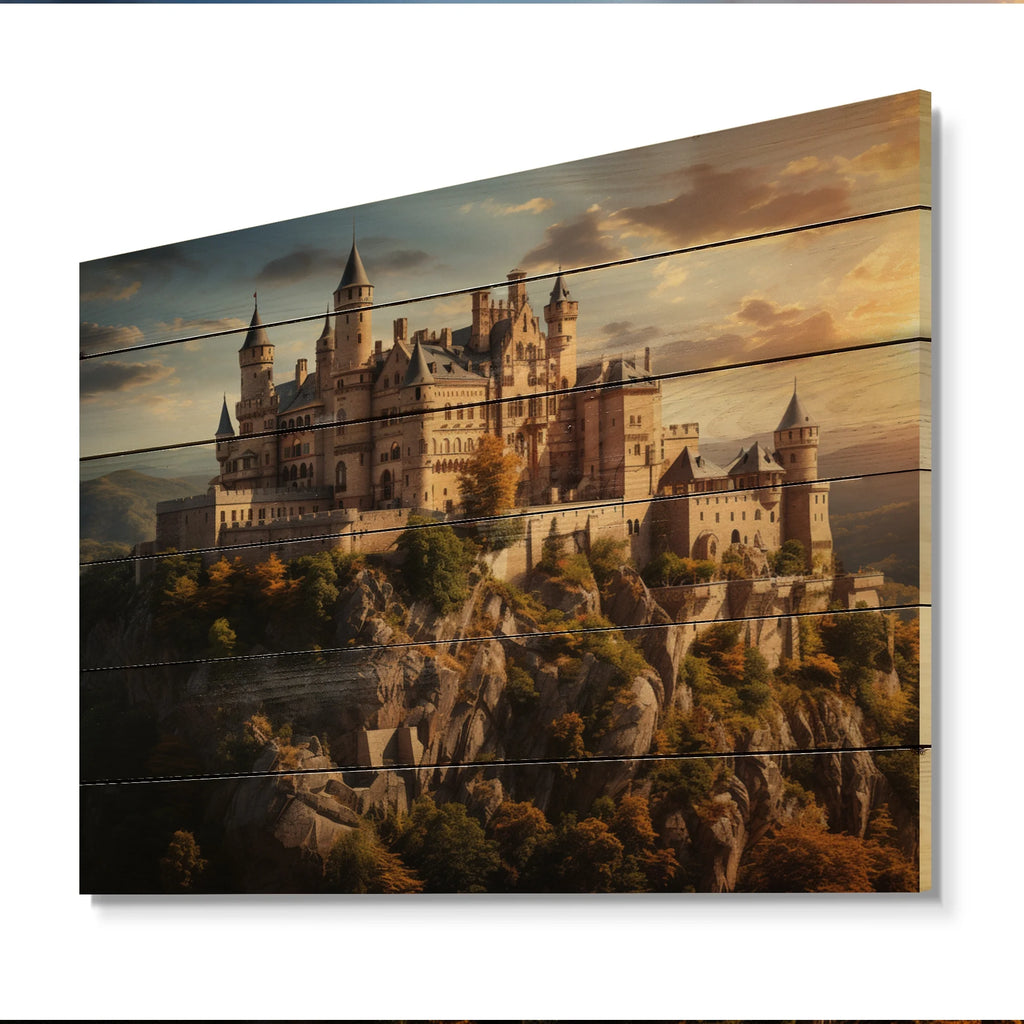 Natural Pine Wood Architecture Print F69953