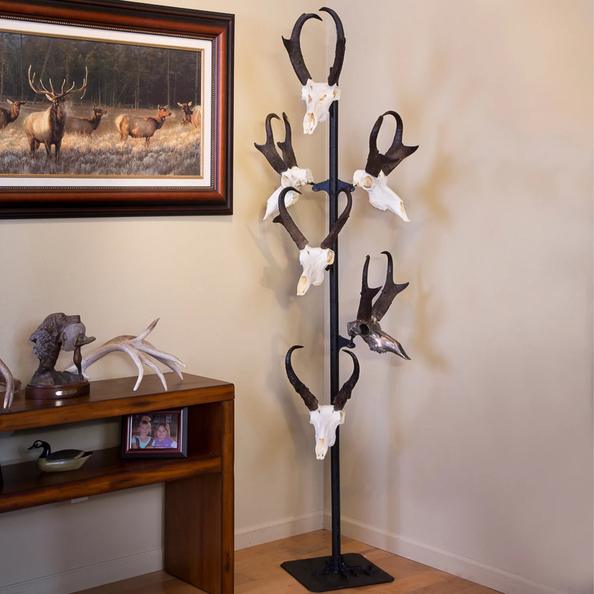 Black Trophy Tree Floor Display with 5 Mounting Brackets S315660