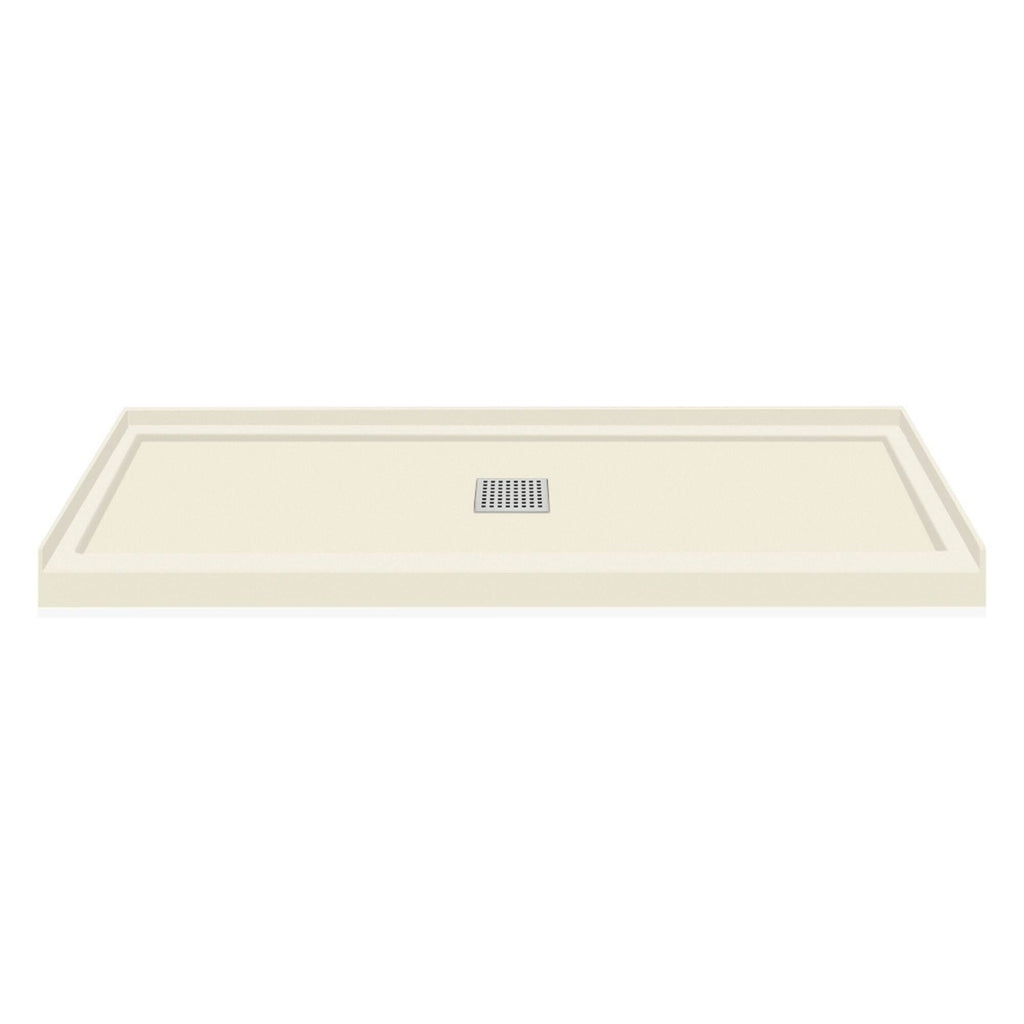 Cameo Single Threshold Shower Base with Center Drain D14283
