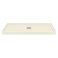 Cameo Single Threshold Shower Base with Center Drain D14283