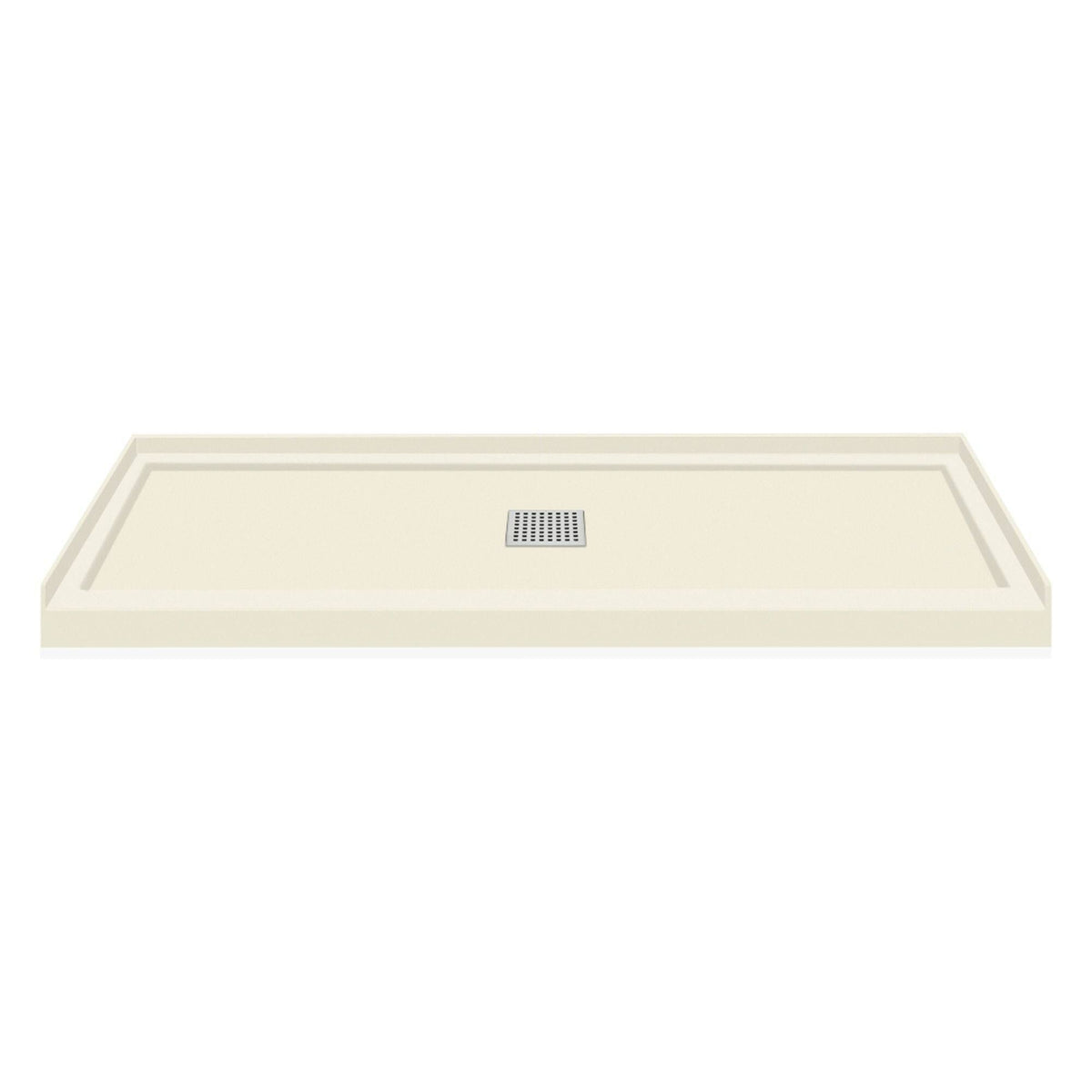 Cameo Single Threshold Shower Base with Center Drain D14283