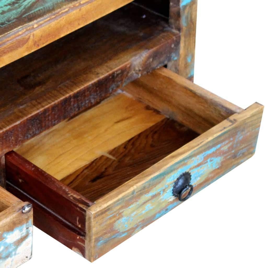 TV Cabinet with 3 Drawers Solid Reclaimed Wood M7050