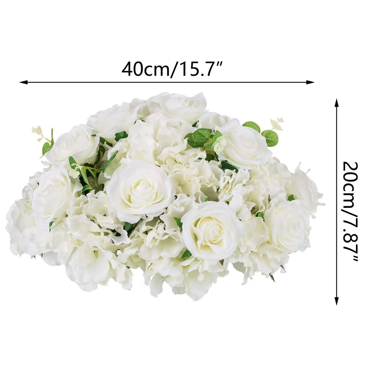 16" Artificial Flower Rose Ball Centerpiece Bouquet Set of 10 L4474