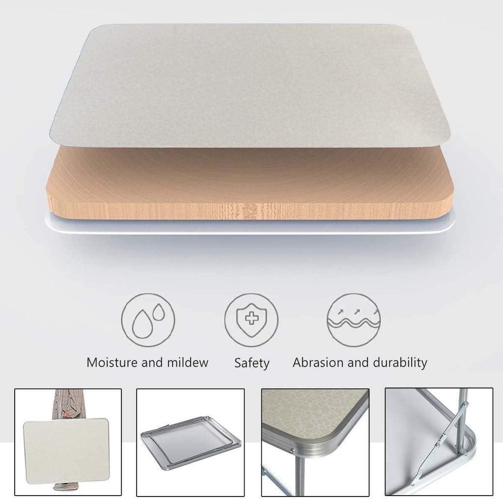 80cm Square Folding Table with Carrying Handle F5837