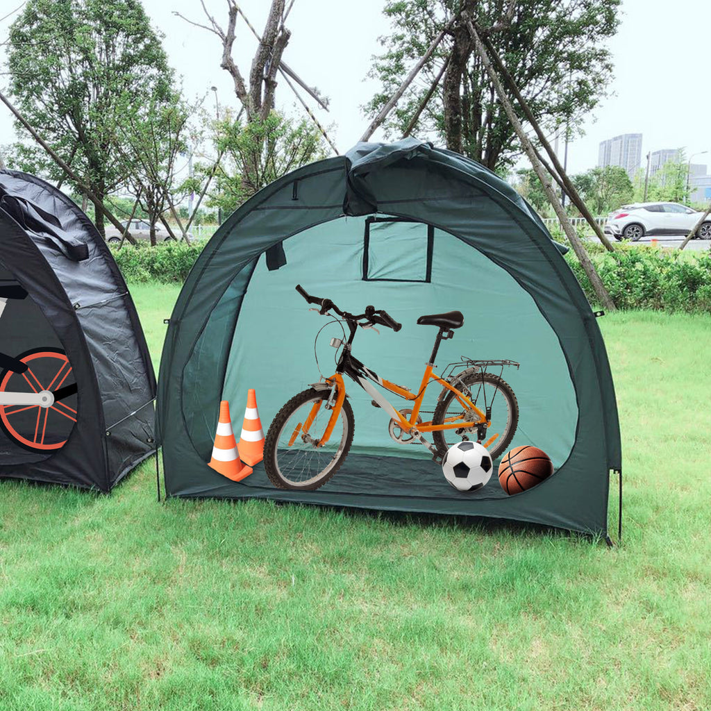 Outdoor Bicycle Tent Rainproof Storage Utility Room W729236