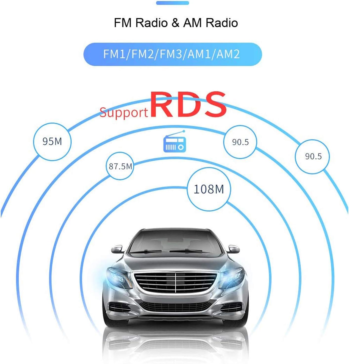 Single Din 7 inch Bluetooth Car Stereo with Retractable Touch Screen H499