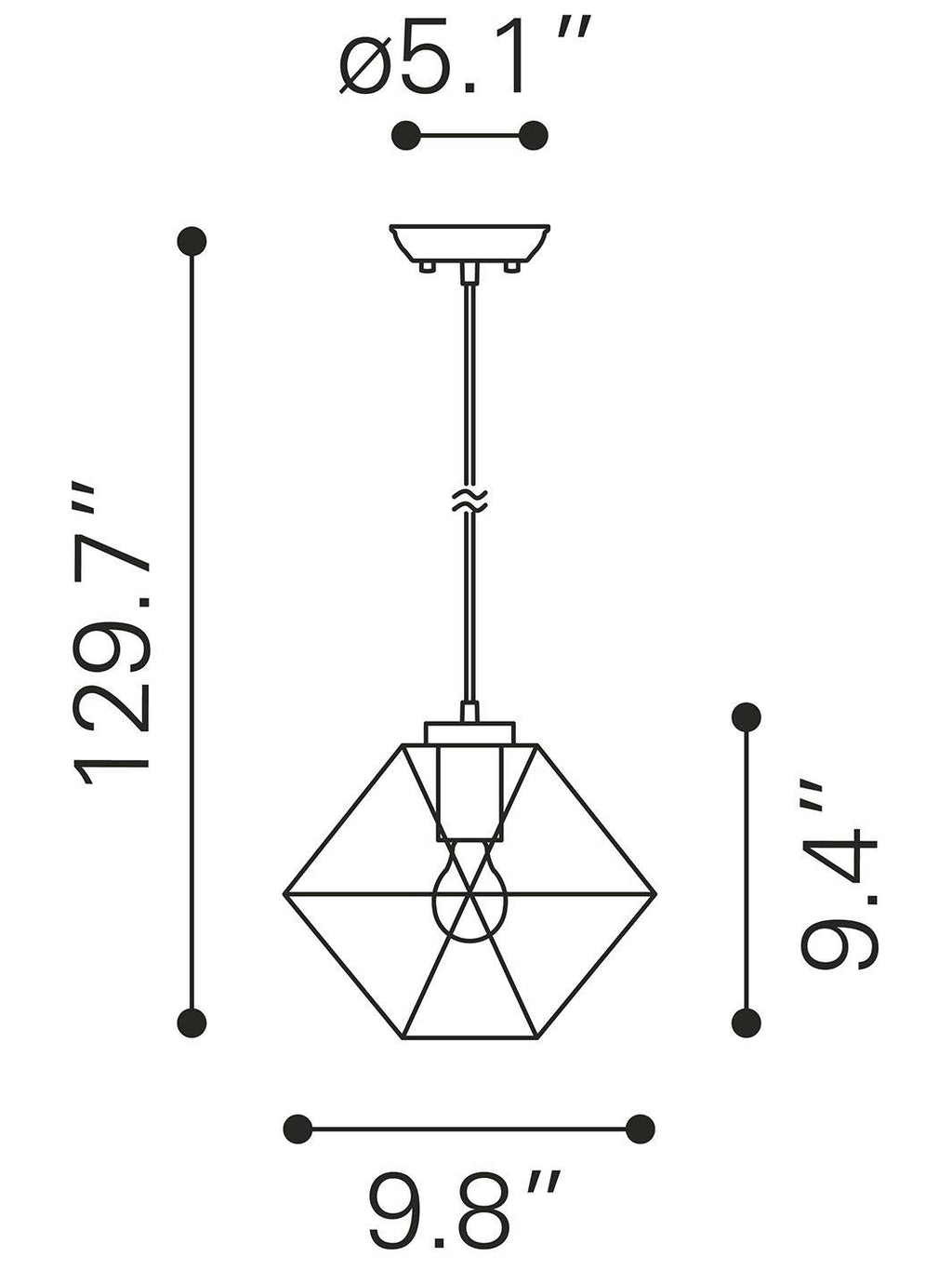 Ceiling Lamp Gold F798772