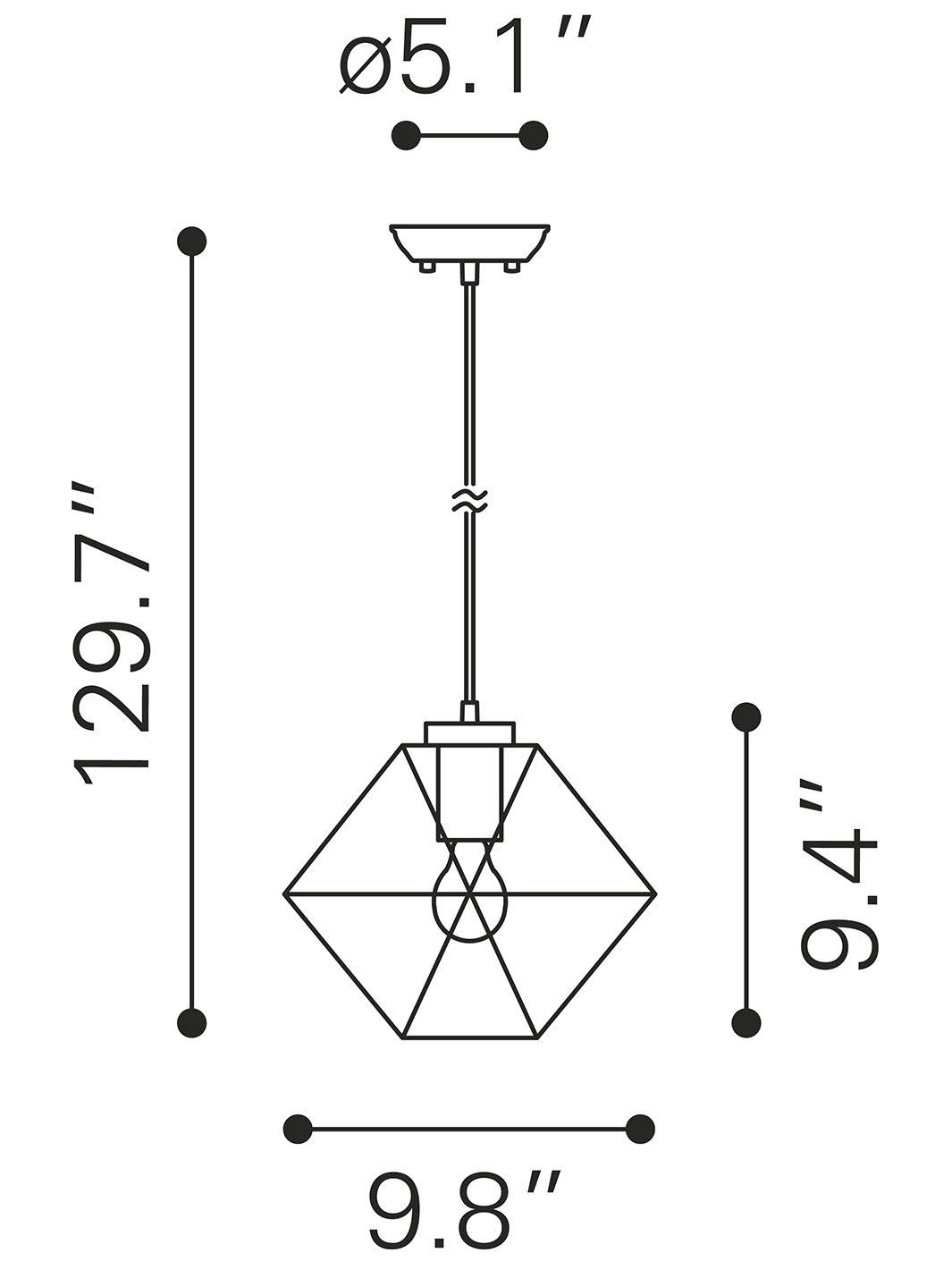Ceiling Lamp Gold F798772
