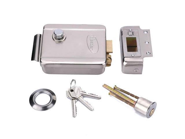 Wired Video Door Phone Intercom System with Monitor and Electronic Door Lock E888956