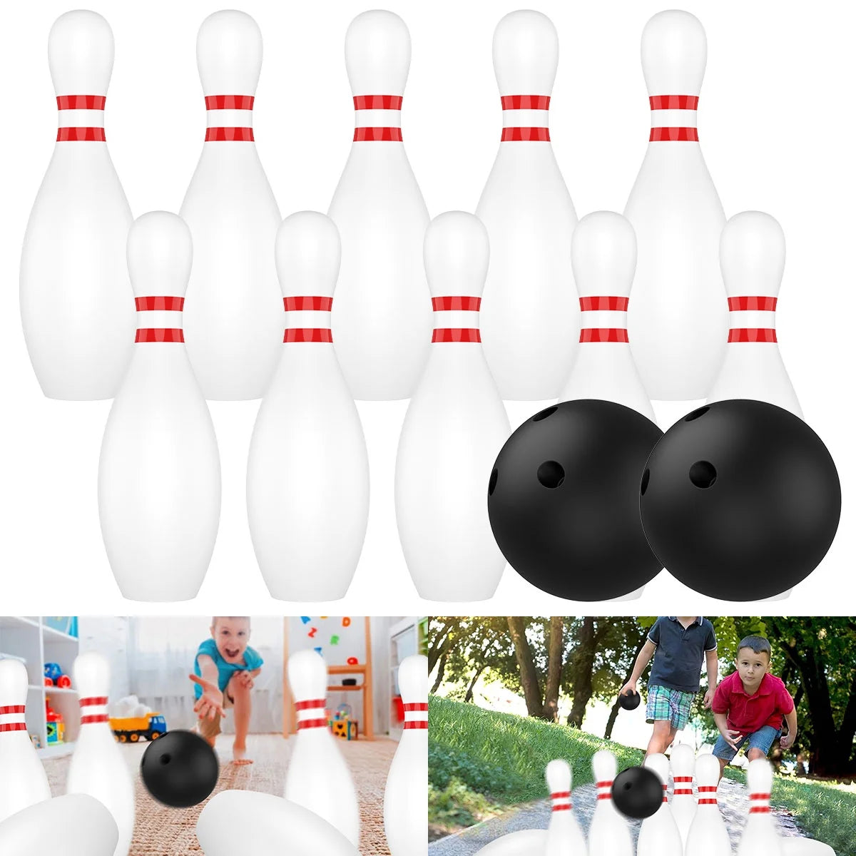 12PCS Toddler Kids Bowling Game Set Q796