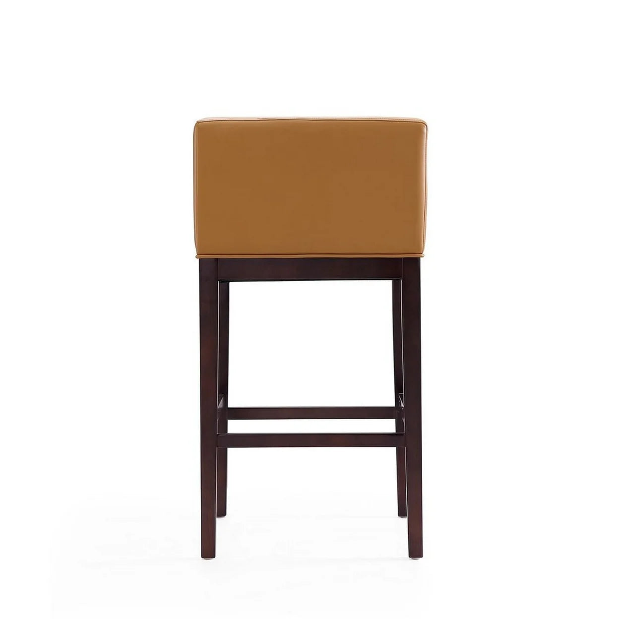 Camel and Dark Walnut Beech Wood Barstool P2987