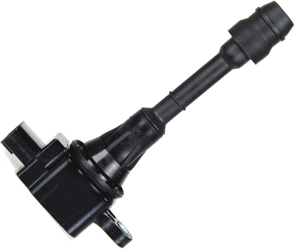 Set of 4 Platinum Spark Plug and 4 Ignition Coil Pack Compatible with Nissan 2.5L DOHC S230