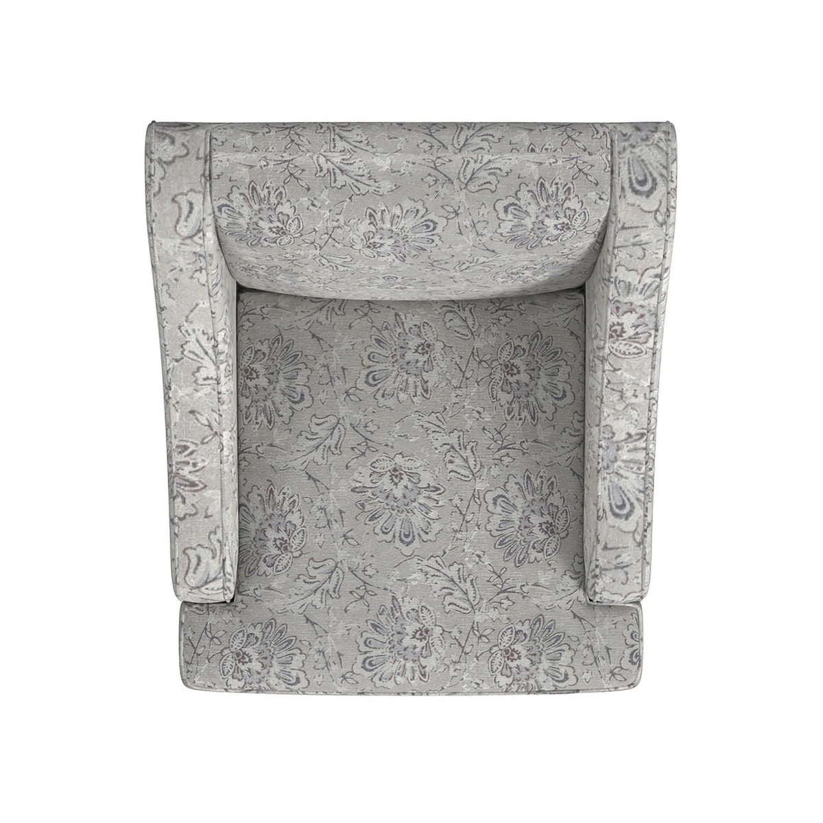 Linen Artistic Floral Print Accent Chair G20084