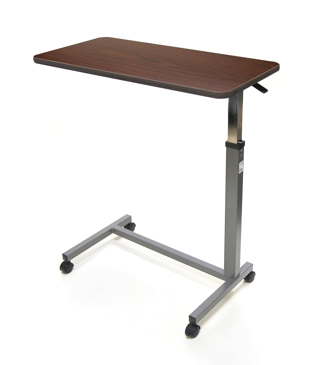 Hospital Style Overbed Table with Adjustable Height Tilt Top and Wheels X135