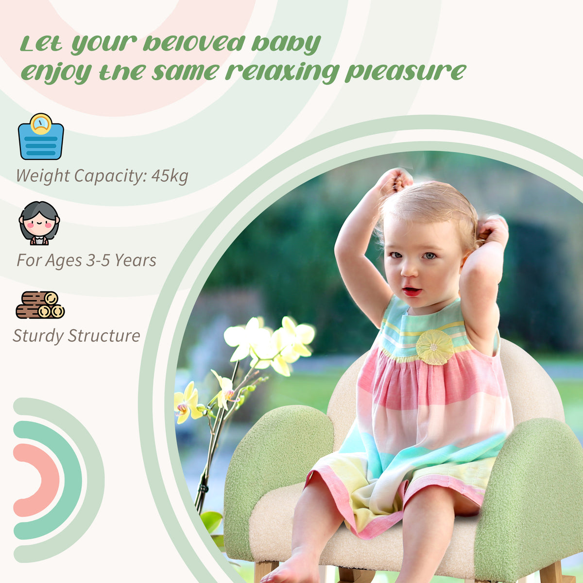 Kids Rocking Sofa Chair S7689