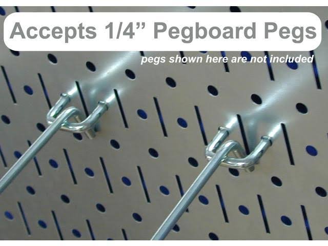 Yellow Metal Pegboard Tool Storage Kit with Blue Accessories W9263