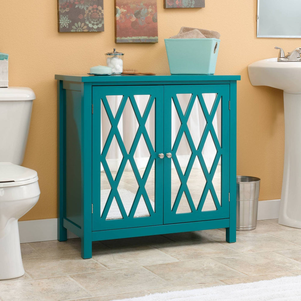 Caribbean Blue Accent Storage Cabinet N950702