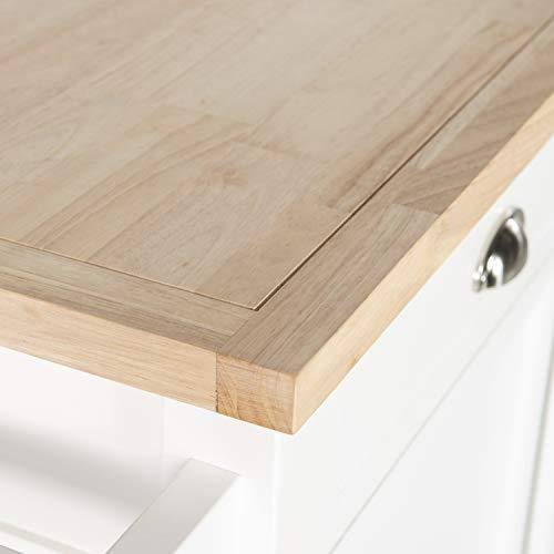 White Kitchen Cart N774