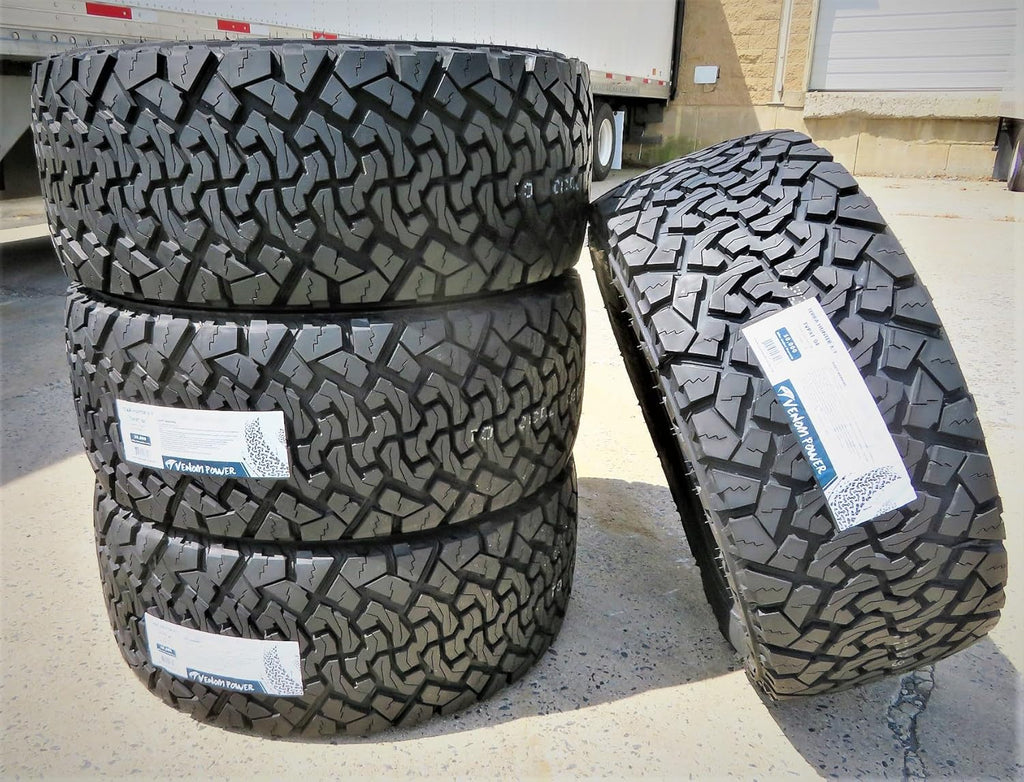 Set of 4 All-Terrain Mud Light Truck Radial Tires 35X12.50R17LT Load Range E 10-Ply BSW U4836