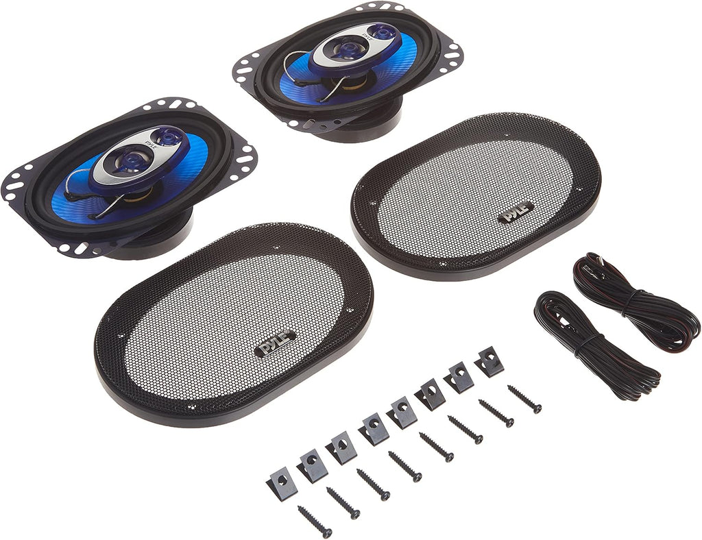 6” x 8” 3-Way 360 Watts 4 Ohm Car Sound Speaker Pair Y744800