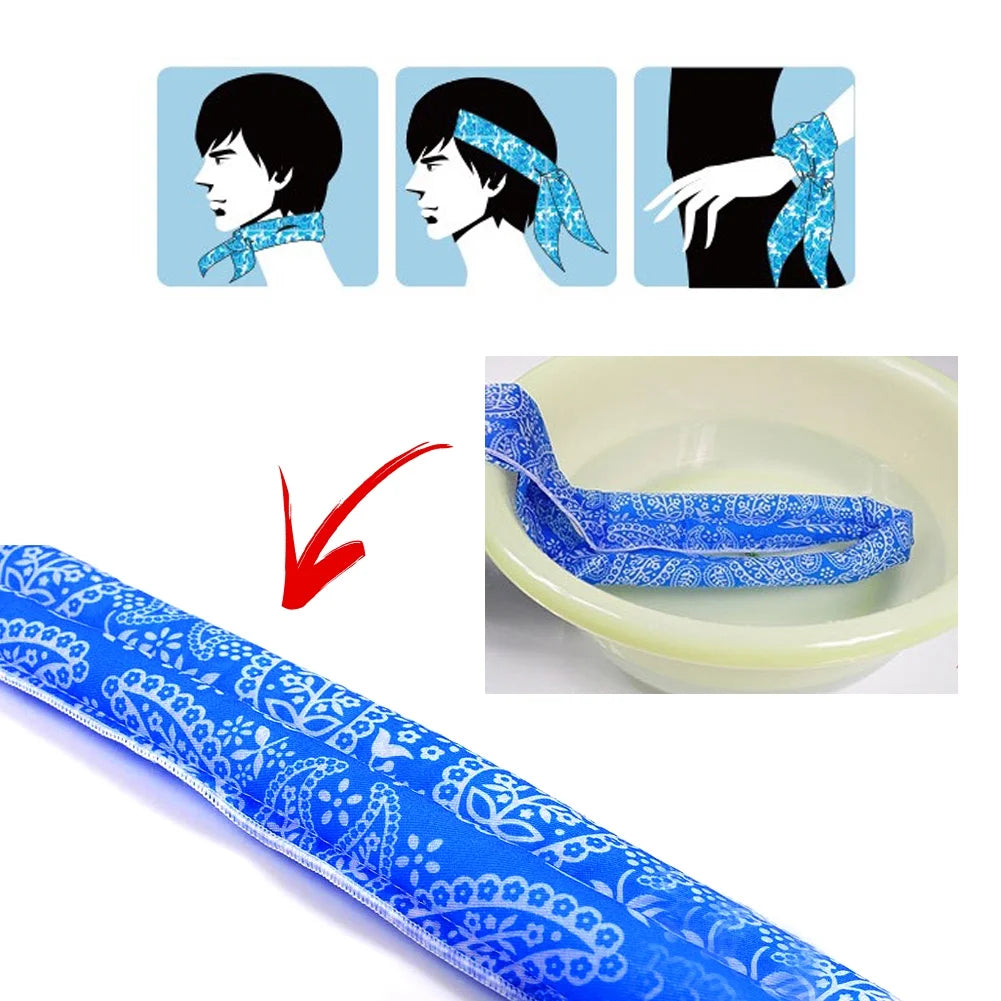 10 Pcs Cooling Neck Wrap (Green) Z79475