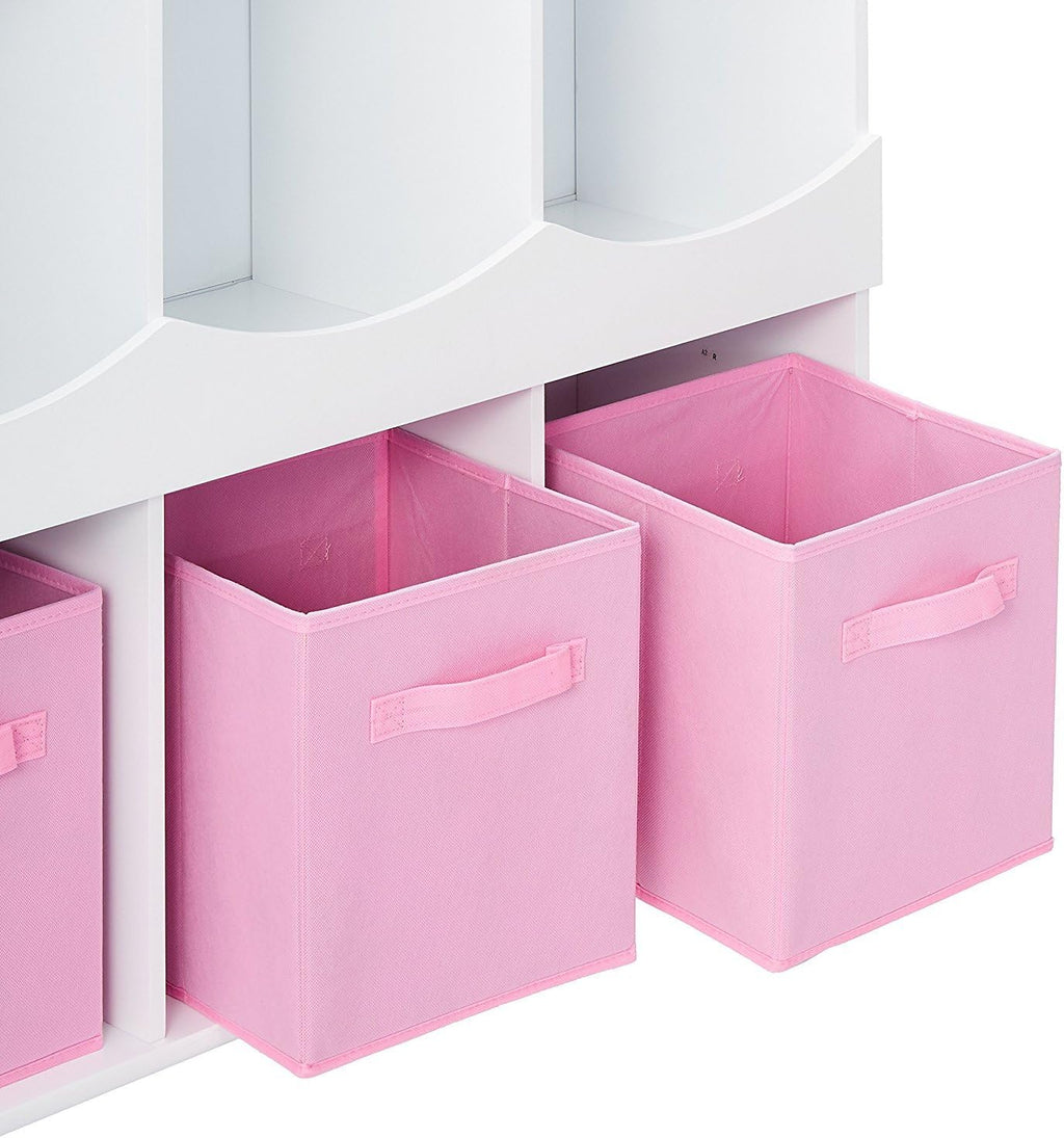 White 6 Cubby Storage Cabinet Z310801