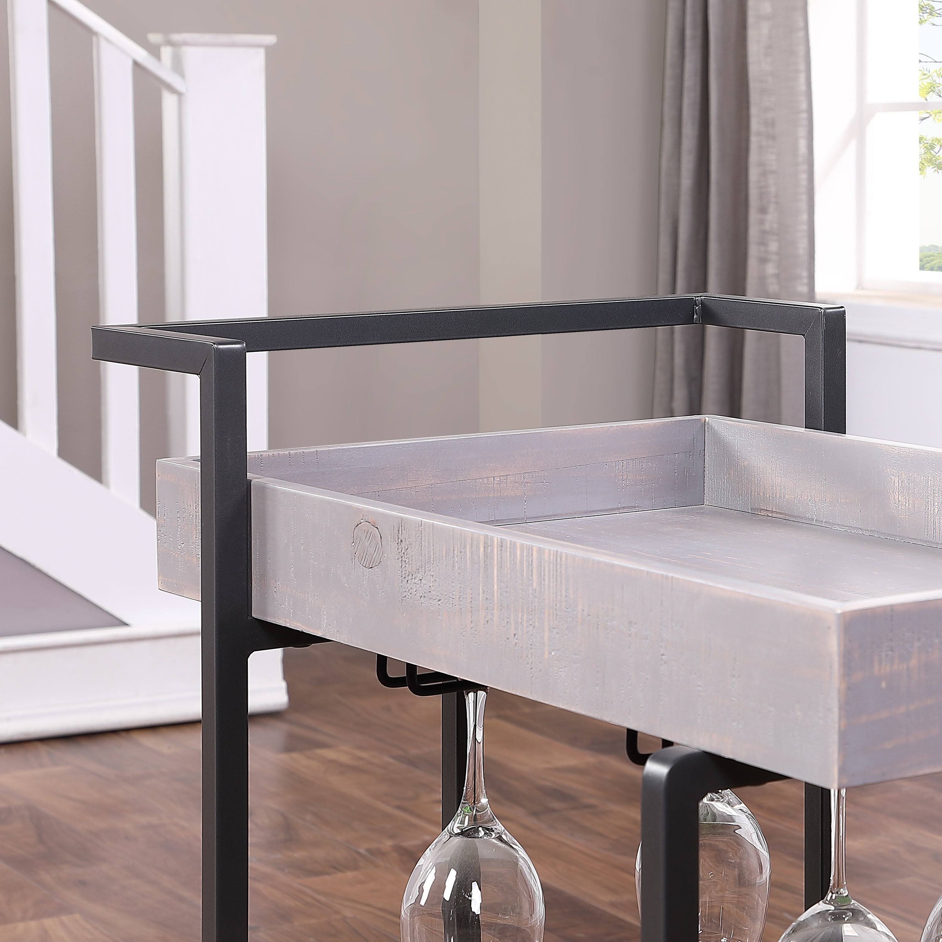 Antique Blue Industrial Serving Cart T775051