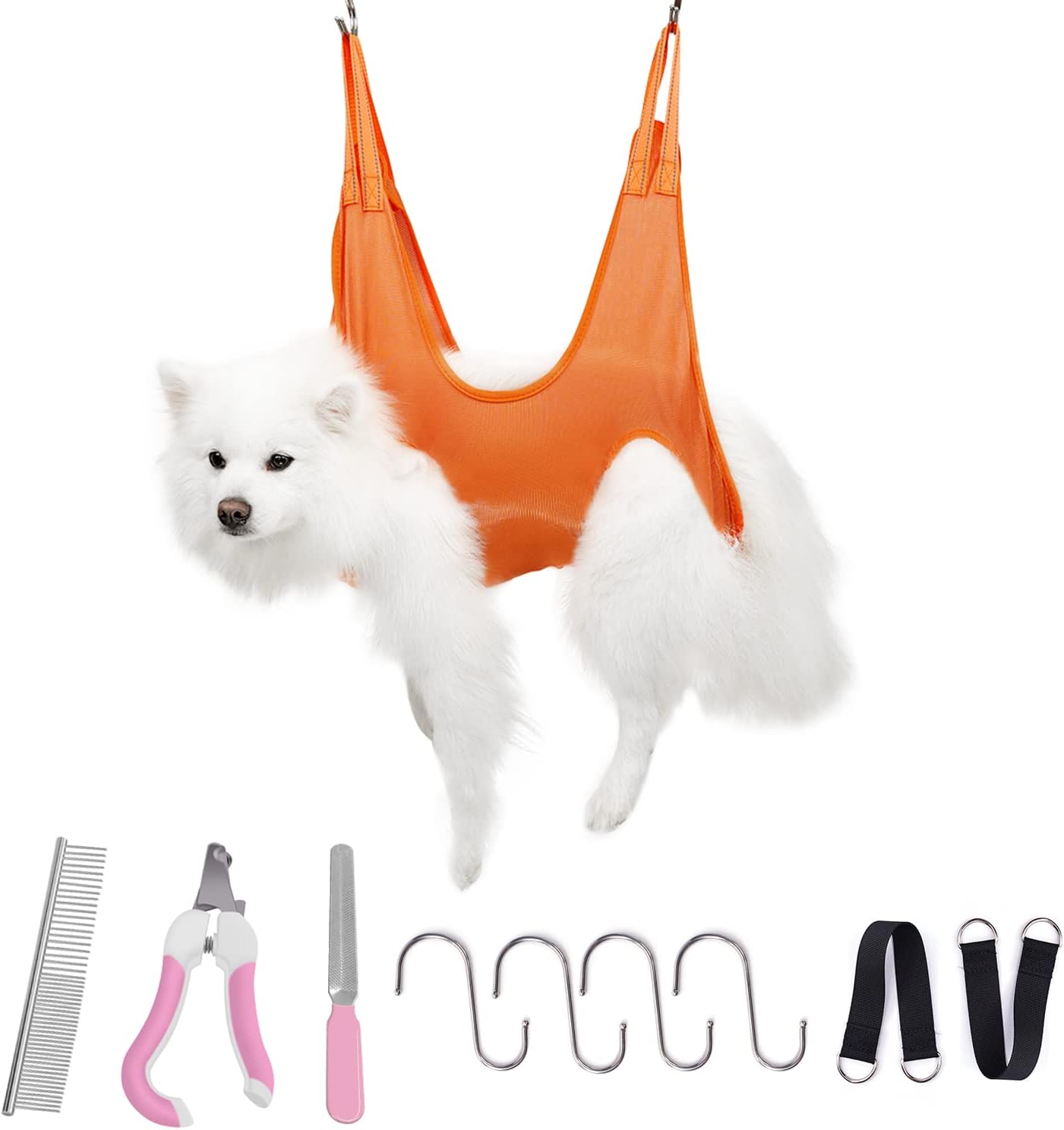 Pet Grooming Hammock, Blue R199