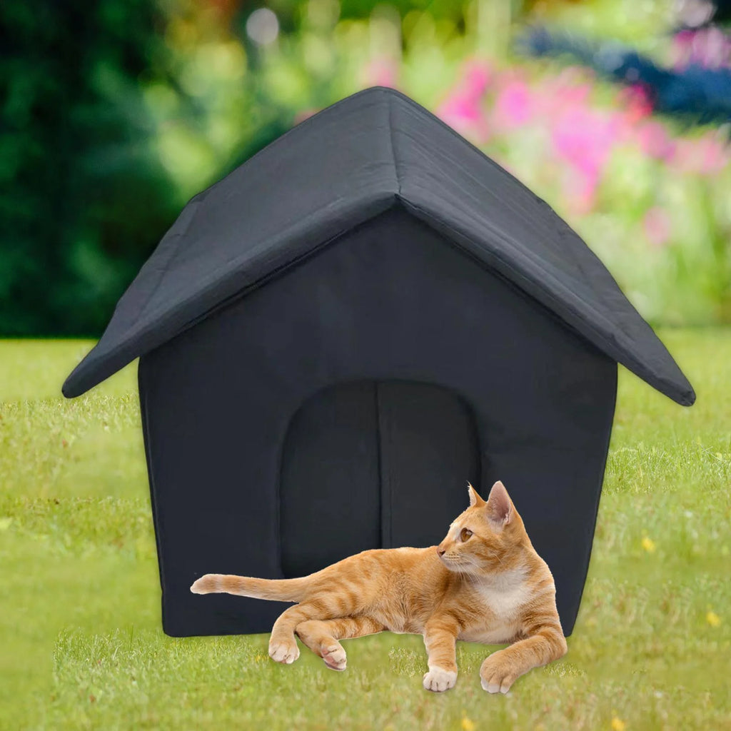 Waterproof Outdoor Cat House Tent Shelter for Winter 40cmx35cmx40cm U39978