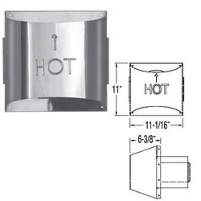 Aluminum Sconce Termination Cap M8076
