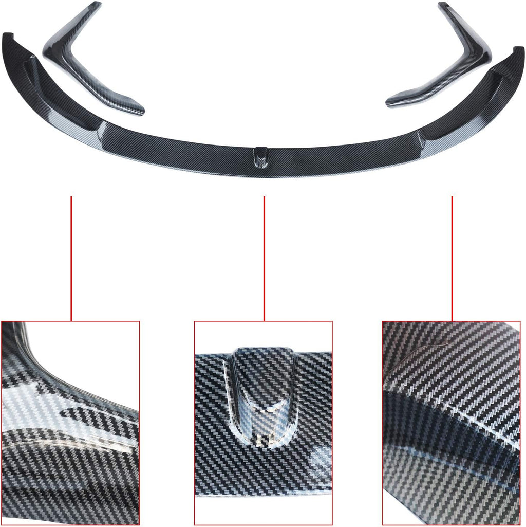 ABS Carbon Fiber Front Bumper Spoiler Splitter I3467