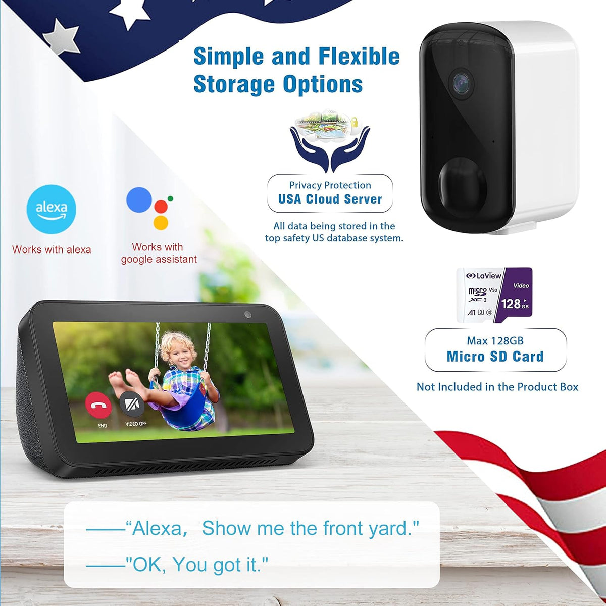 2K Security Camera Wireless Outdoor with Night Vision A3358