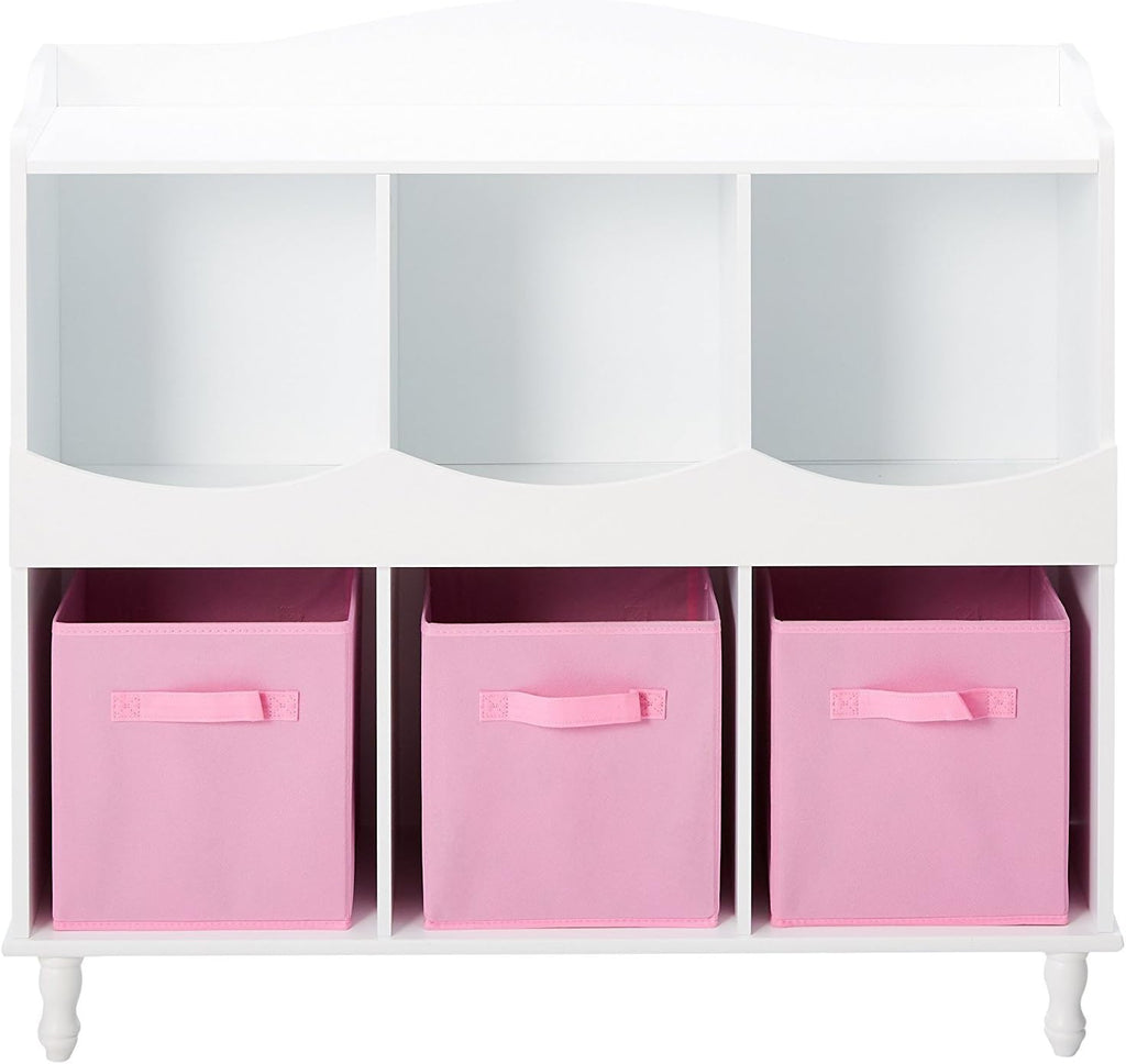 White 6 Cubby Storage Cabinet Z310801