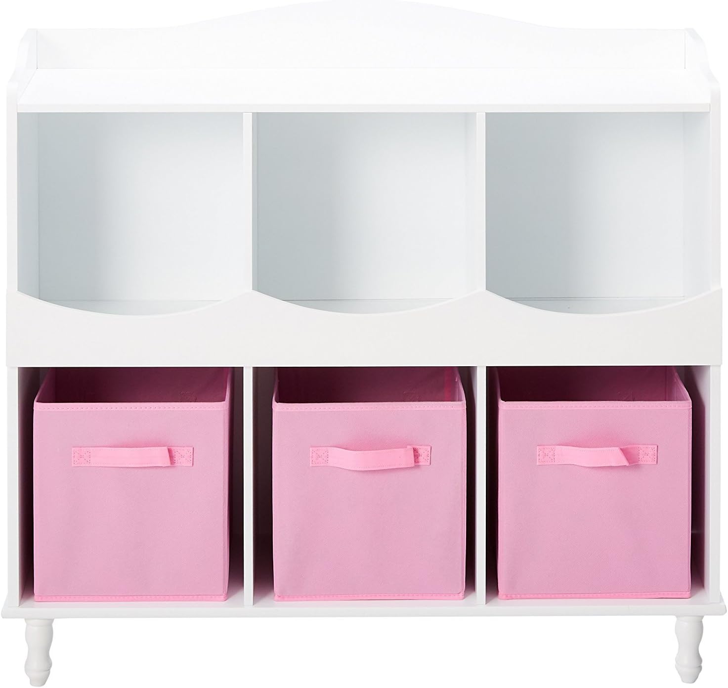 White 6 Cubby Storage Cabinet Z310801
