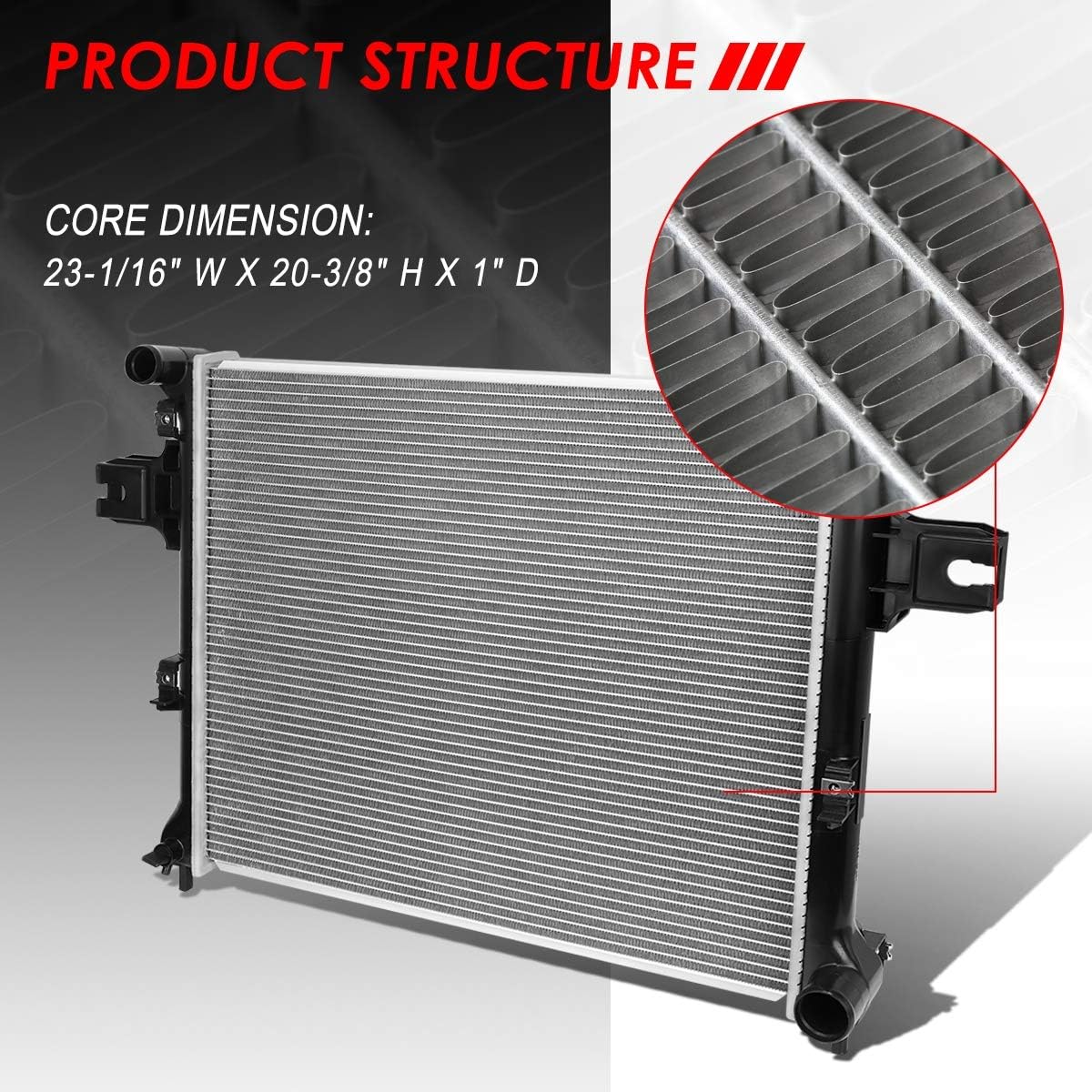 Aluminum Core Cooling Radiator for Jeep Grand Cherokee Commander N56247
