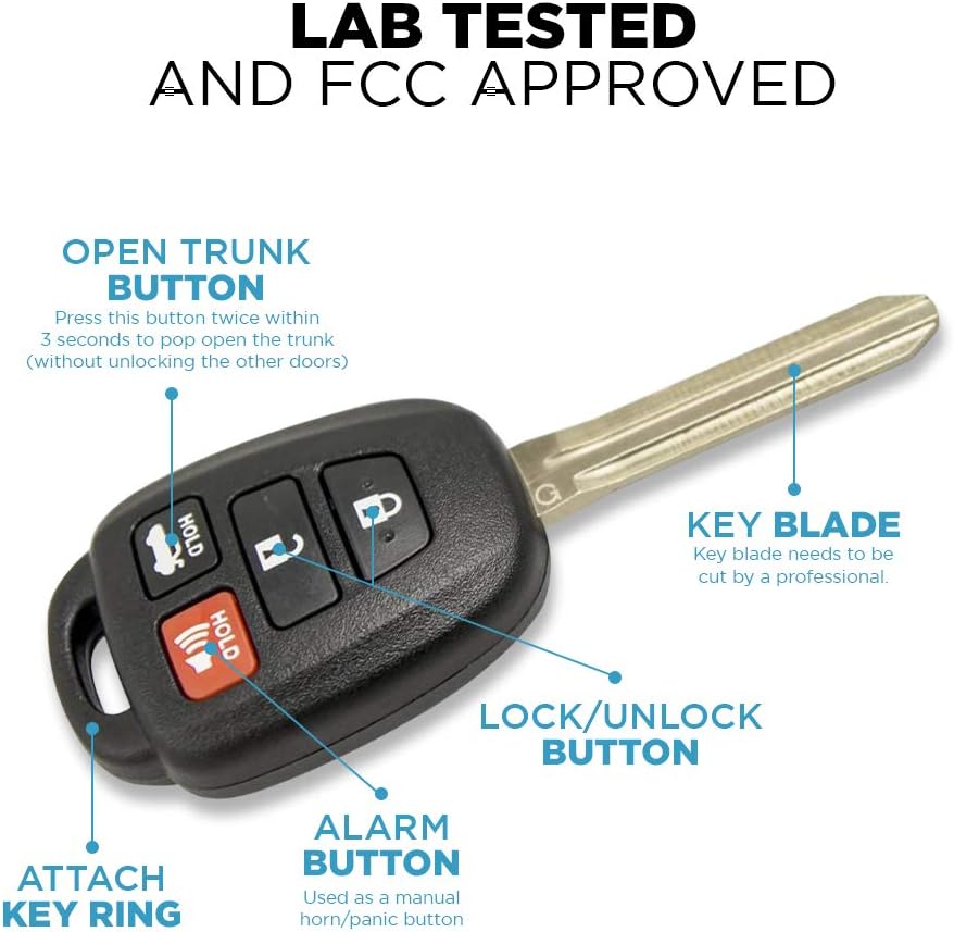 Keyless Entry Remote Car Key (2 Pack) H49217