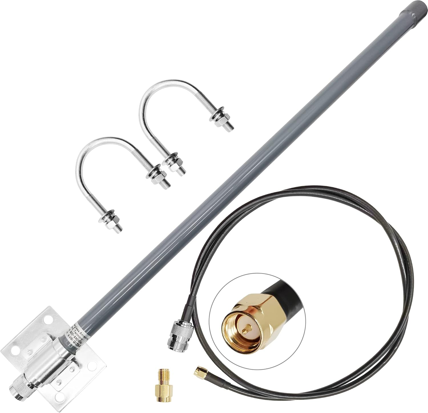 915MHz 6dBi LoRa Gateway Antenna with 10ft Extension Cable F814857