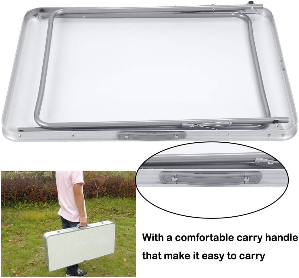 80cm Square Folding Table with Carrying Handle F5837