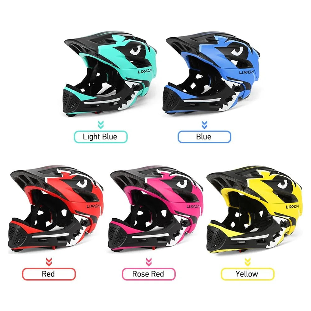 Kids Detachable Full Face Helmet for Cycling Skateboarding Roller Skating N66542