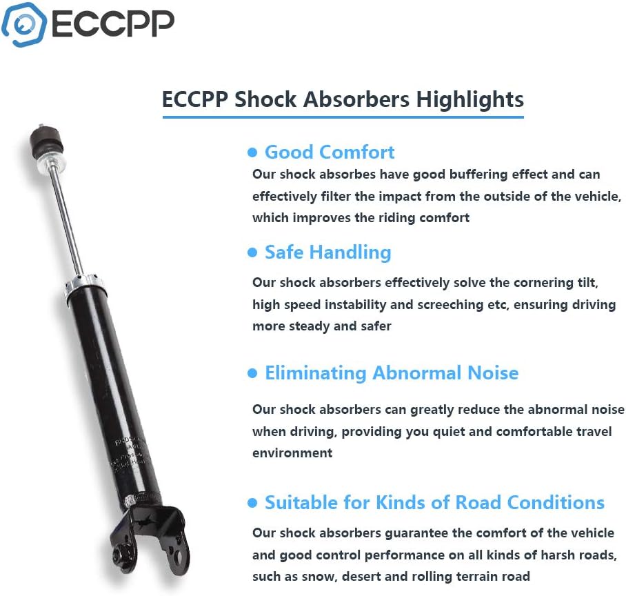 Rear Shocks Absorbers Gas Struts Set of 2 P4559