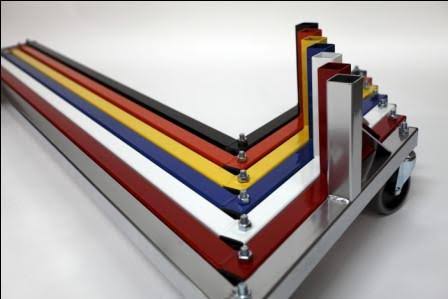 Red Double Rail Garment Rack Z334