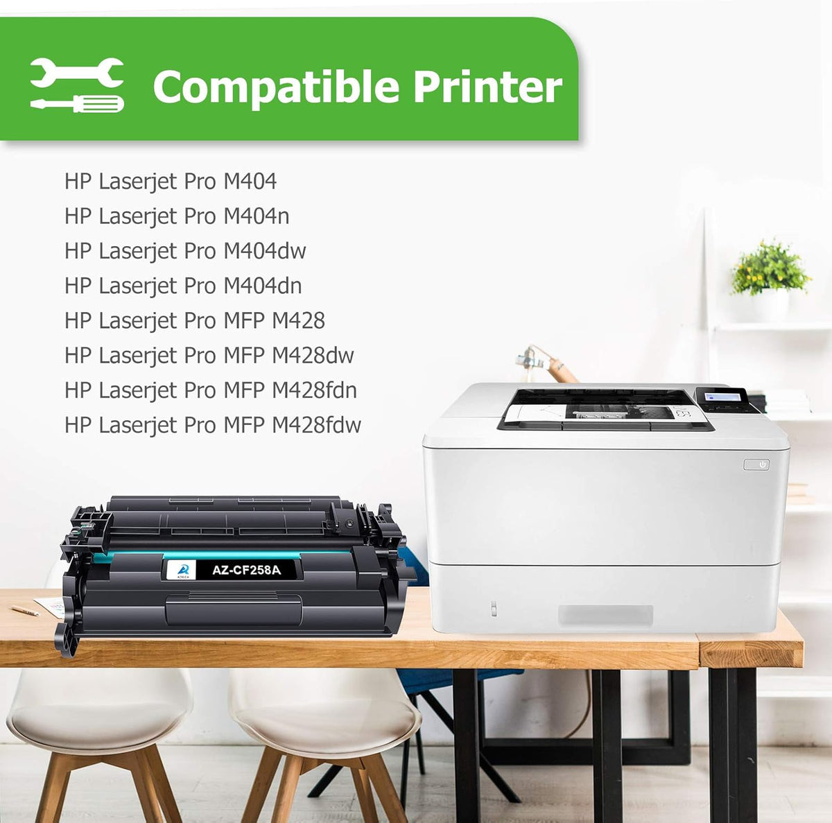 Black 4-Pack Toner Cartridge for HP Printer U667
