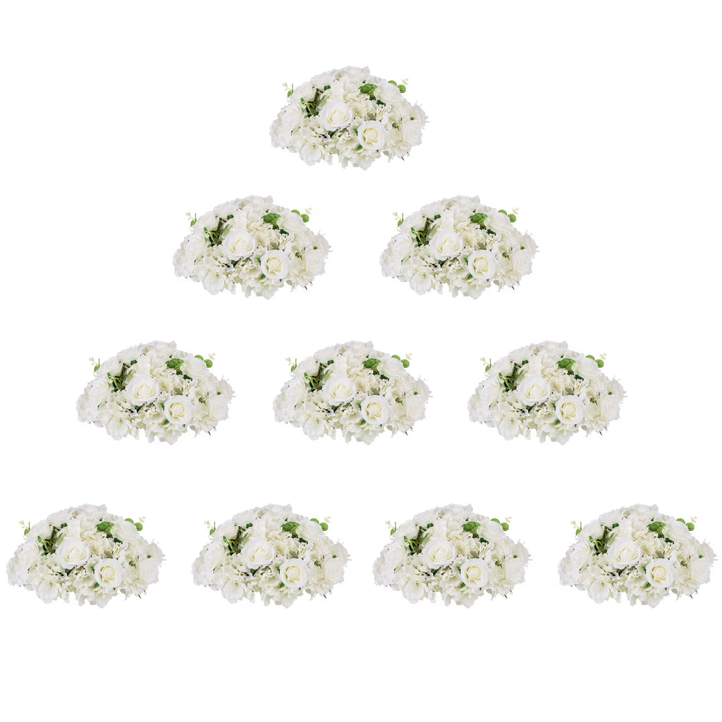 16" Artificial Flower Rose Ball Centerpiece Bouquet Set of 10 L4474