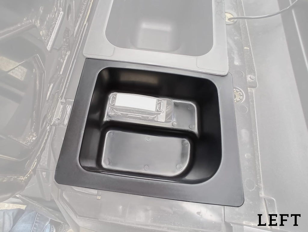 Left & Right Under Seat Storage Box for Polaris Ranger 500 570 Mid Size 50" Wide 2015-2021, Pack of 2 H426