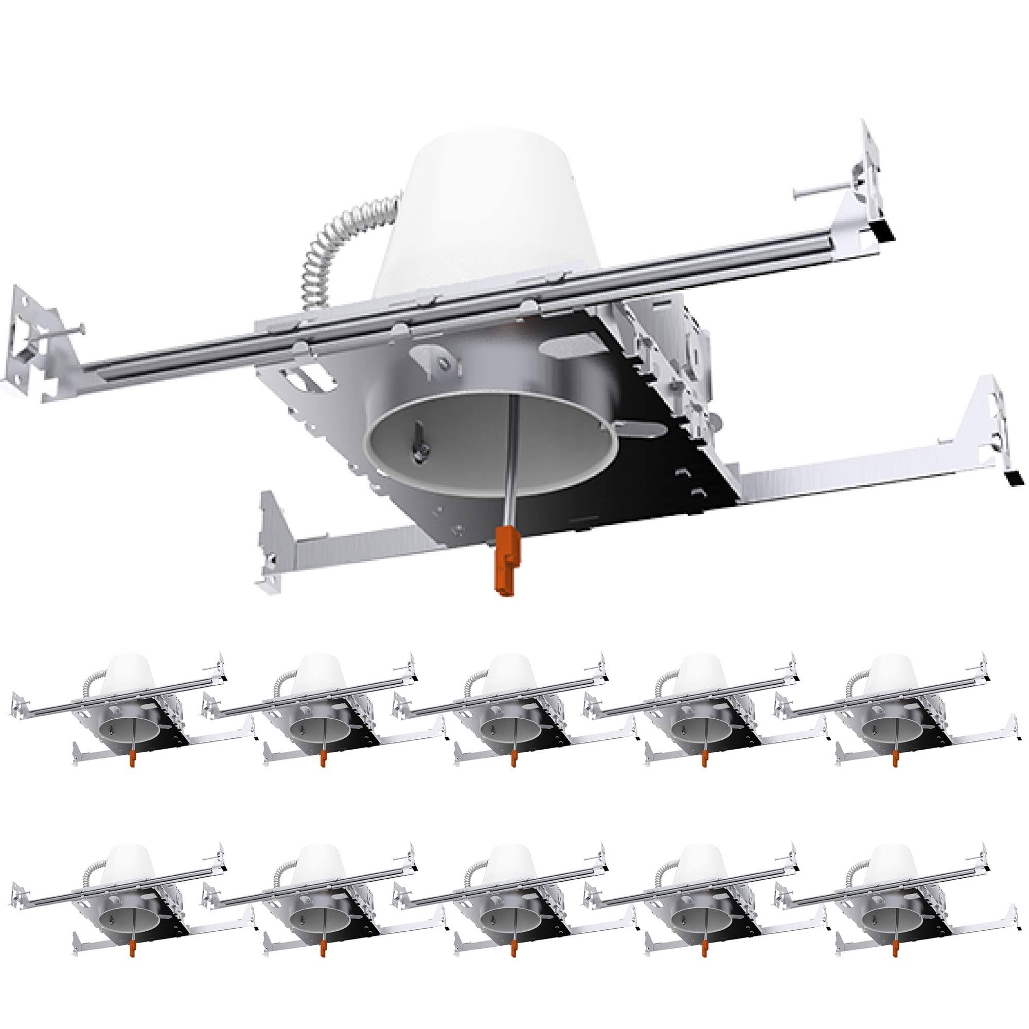 10 Pack 4x22 LED Can Recessed Light Housing F11884