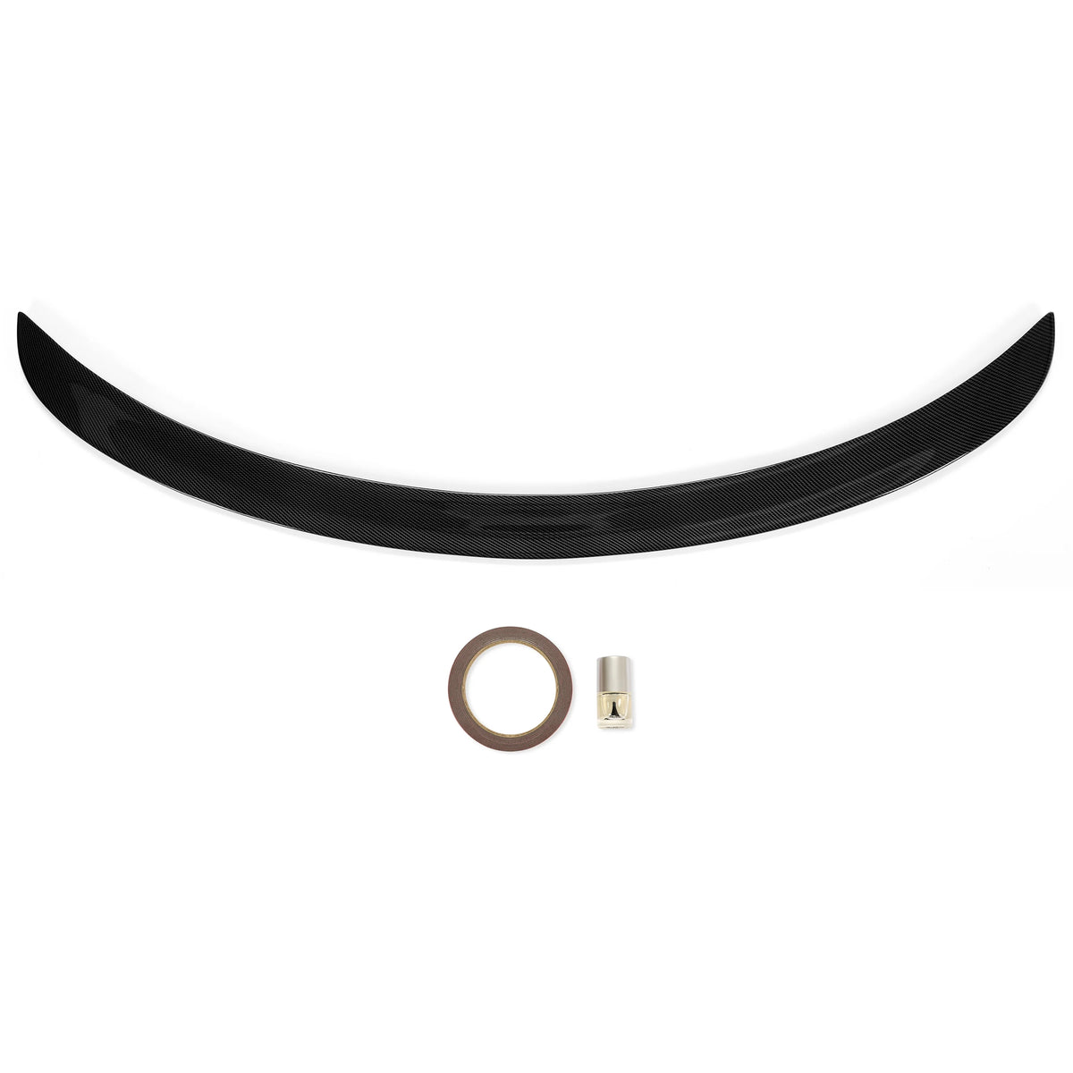 Glossy Carbon Fiber Rear Trunk Lip Spoiler Wing E165182