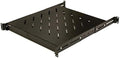 1U 19-Inch Fixed 4-Post Rack Mount Server Shelf Black Pack of 2 T89008