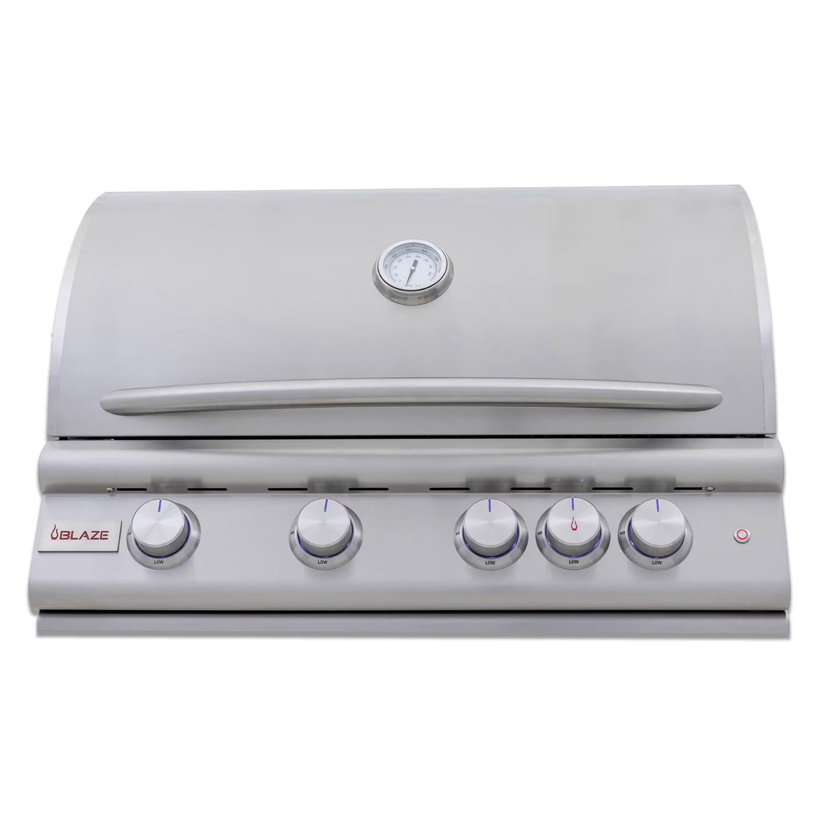 32-Inch 4-Burner Built-In Propane Gas Grill with Rear Infrared Burner & Lift-Assist Hood D9322