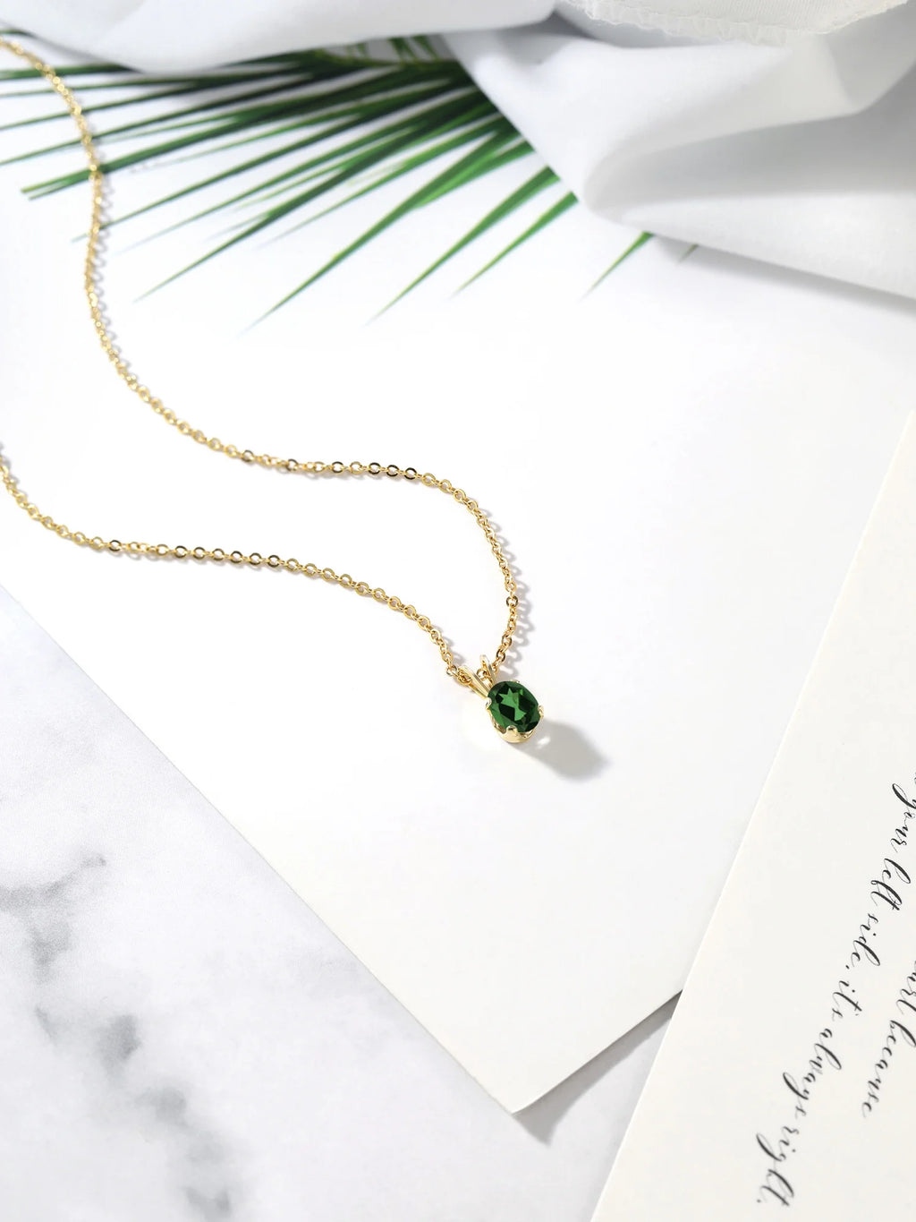 18K Yellow Gold Plated Silver Mystic Topaz Pendant With Chain U154